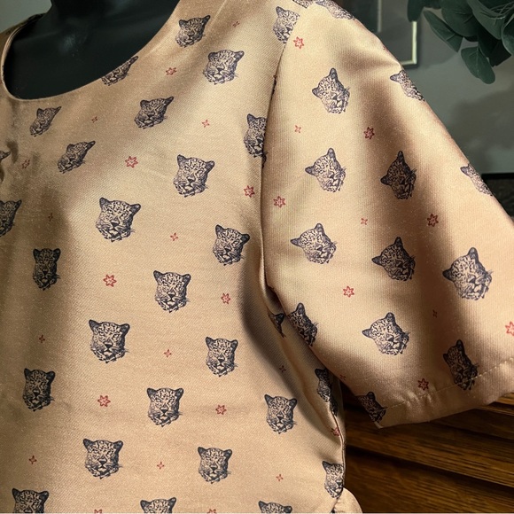 Scotch & Soda Brown Patterned Shirt with Ruffle Detail - Picture 7 of 13